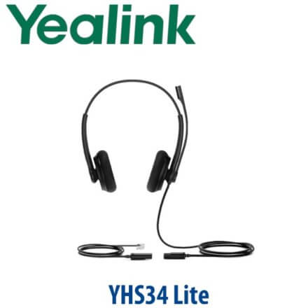 Yealink Yhs34 Lite Qd Rj Dual Wired Headset Dubai