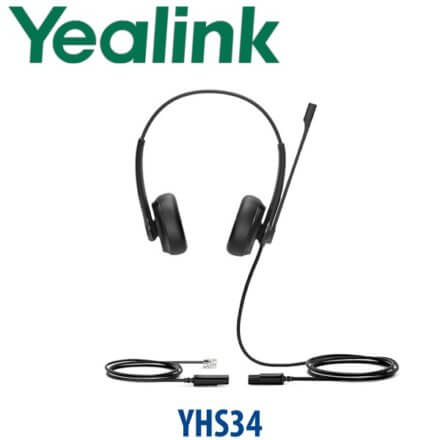 Yealink Yhs34 Qd Rj Dual Wired Headset Dubai