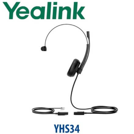 Yealink Yhs34 Qd Rj Mono Wired Headset Dubai